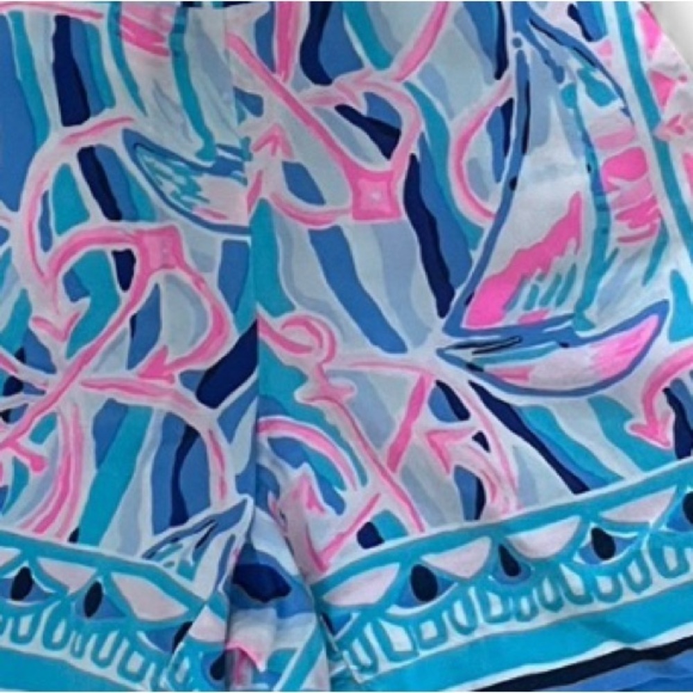 Lilly Pulitzer Neilah Reel Nauti Engineered Shorts, Size XXS. Skim Blue. - Picture 5 of 12